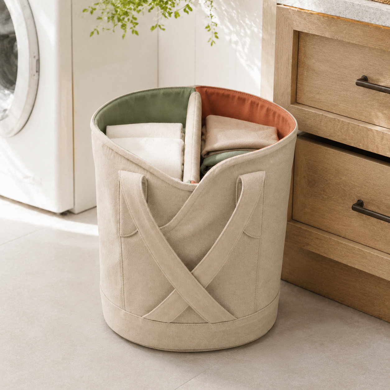 TwinNest Divided Laundry Tote