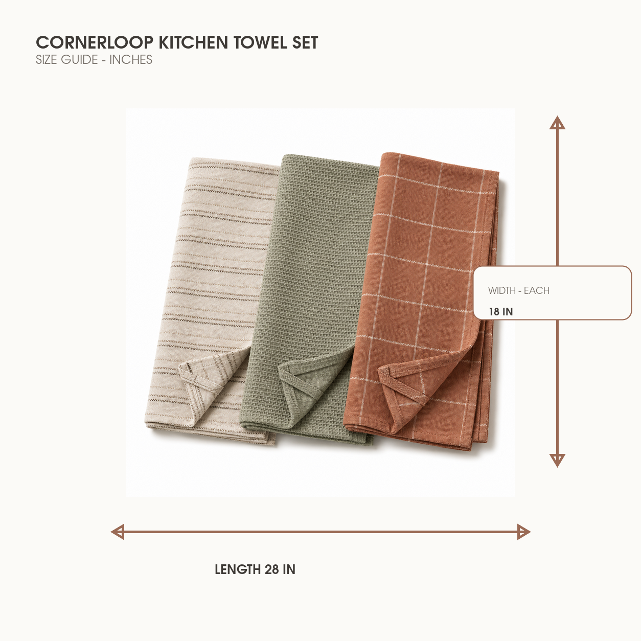 CornerLoop Kitchen Towel Set