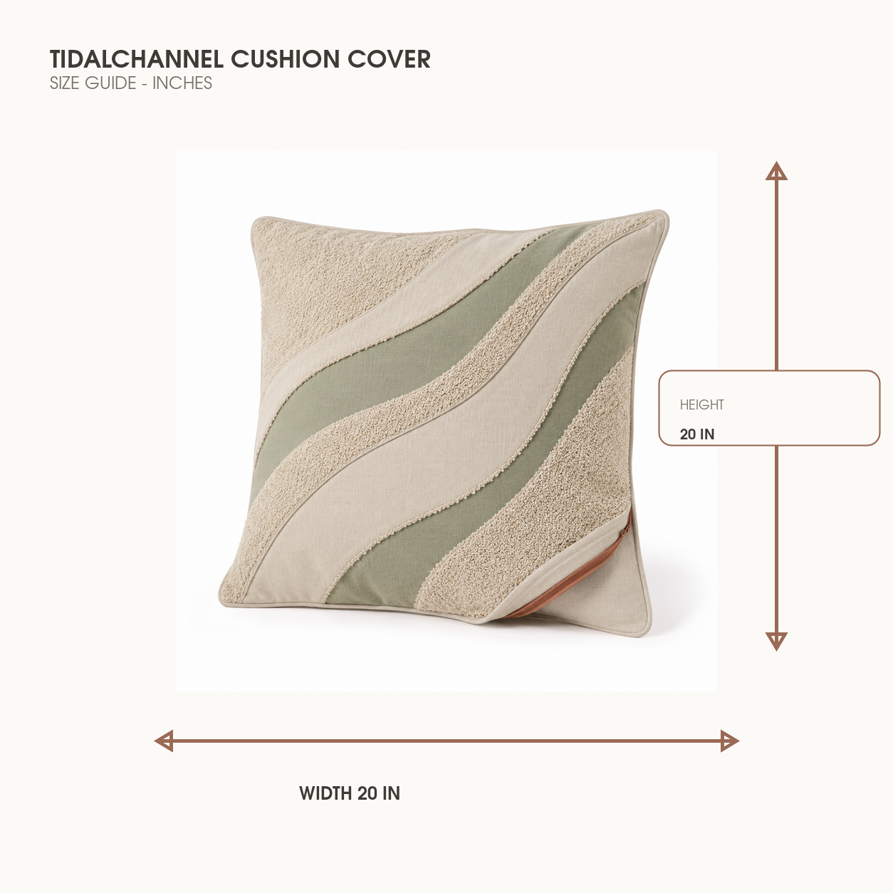 TidalChannel Cushion Cover