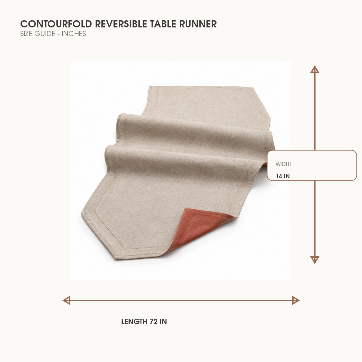 ContourFold Reversible Table Runner