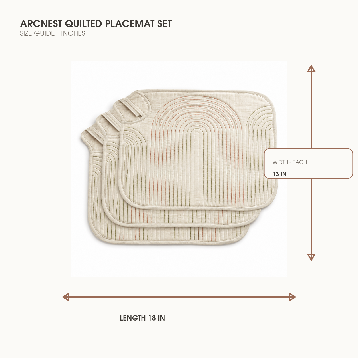 ArcNest Quilted Placemat Set