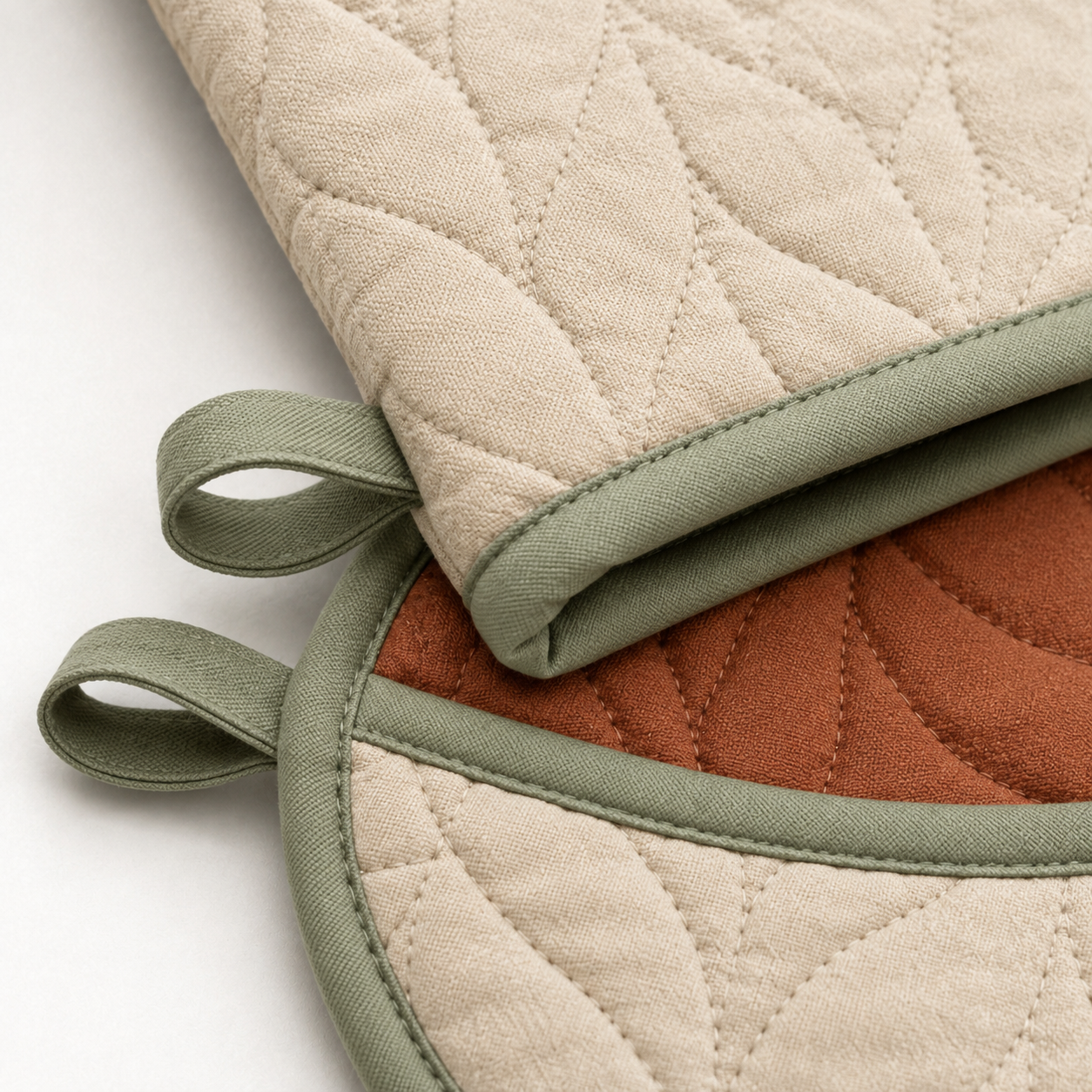 FoldShell Oven Mitt and Pot Holder Set